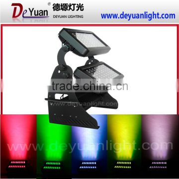 72pcs RGBW 10W led dmx wall washer mini city color light ip65