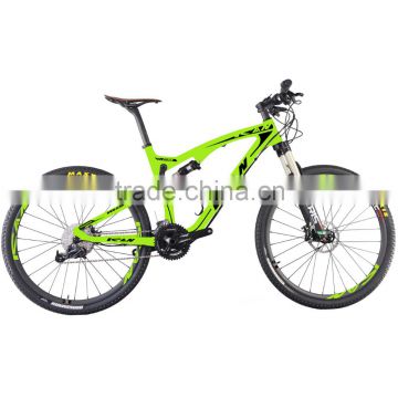 2016 cheap carbon fiber bicycle high quality 27.5inch full suspension carbon frame mountain bike MTB