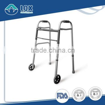 Cheap price aluminum medical equipment walker with wheels