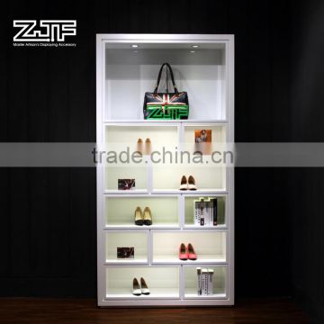 ZJF 2016 new design LED wall display shoes shelf