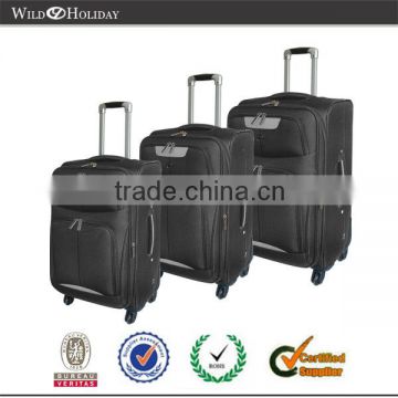 3-PC Lightweight Trolley Soft-side Luggage