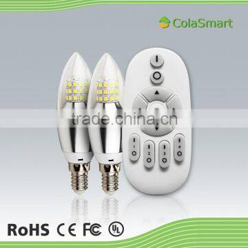 Colasmart CS-LGCD-4W-14SPR 2016 High End Bluetooth Wifi Led Candle Bulb Light