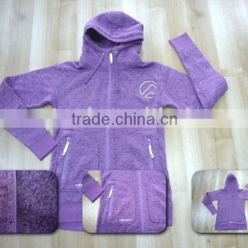 Thermal Fleece Jacket, Sports Clothing, Melange Fleece