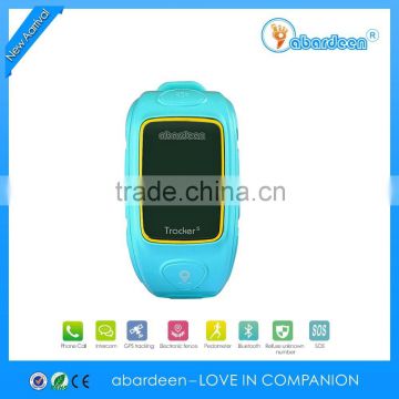 kids gps tracker bracelet with call functions,real time gps tracker with SOS and Bluetooth 4.0 and voice intercom