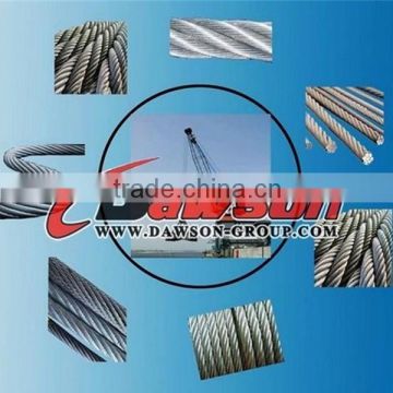elevator galvanized steel wire rope for fitness equipment from china manufacturer