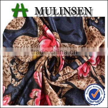 Mulinsen printed 100 polyester velvet fabric characteristics