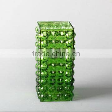 art glass vase with bubble