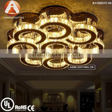 High End Stainless Steel Modern Crystal Chandelier