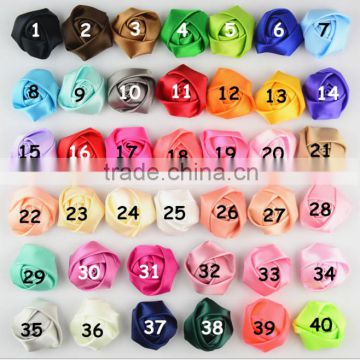 40 color wholesale cheap classic stereo Rosebud 4CM do headdress costume with flowers 40 color spot