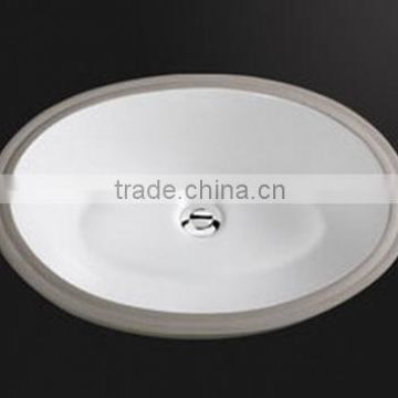 Oval Undermount Lavatories Ceramic Sink with cUPC approval. PU-207-W