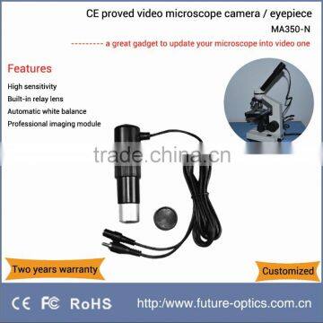 Wholesaler CE proved MA350-N high sensitivity video microscope eyepiece built-in relay lens