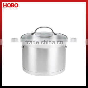 HB-CS206 Diameter 16/18/20/24cm Vertical Shape Stainless Steel Stock pot Stainless Steel Cooking Pot