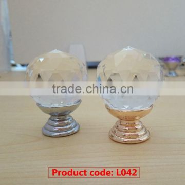 Latest styles glass furniture crystal ball handle & knobs