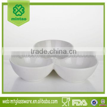set of 3 ceramic china bowing ceramic sauce plate