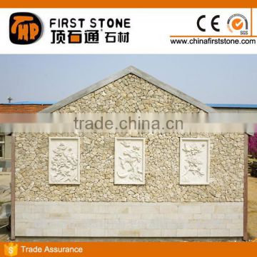 Mongolia White Sandstone Exterior Wall Stone Tile