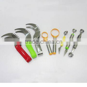 Watermelon slicer and server, fruit tools