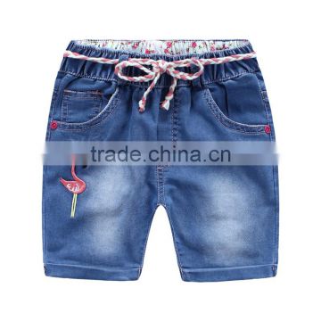 Wholesale summer casual style girls denim shorts