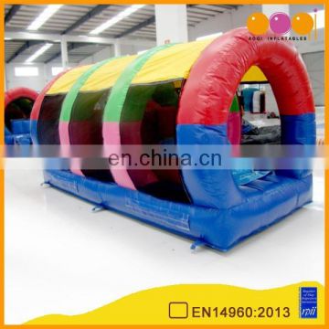 AOQI small archy inflatable obstacle course round inflatable indoor combo obstacle course with free EN14960 certificate