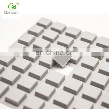 heavy duty adhesive small square rubber feet