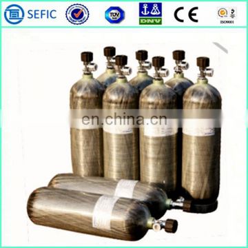 Different Sizes Stainless Filling Oxygen Gas Cylinder scuba Tank