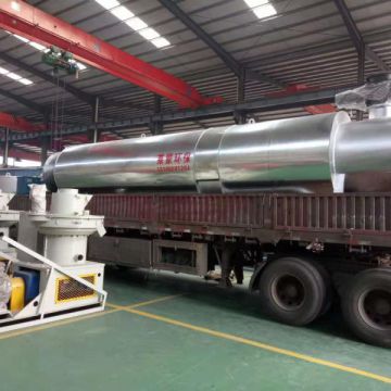 Sawdust Pipe Dryer Wood Chips Air Flow Pipe Drying Rotary Wood Chip Dryer