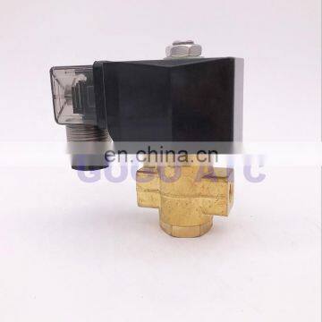 GOGO 90bar 2 way Brass water high pressure solenoid valve normally open 1/4" BSP 220V AC Orifice 1mm PG-01K NO with plug type