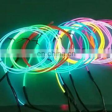 3M flexible EL Wire Neon Lights With Battery powered for Car decor