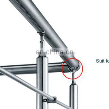 2020 stainless steel 304  handrail bracket pipe to pipe support