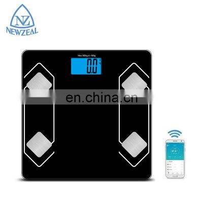 CE ROHS LED Display 396 Lbs Smart Phone Blue Tooth Function Body Fat Weighing Scale