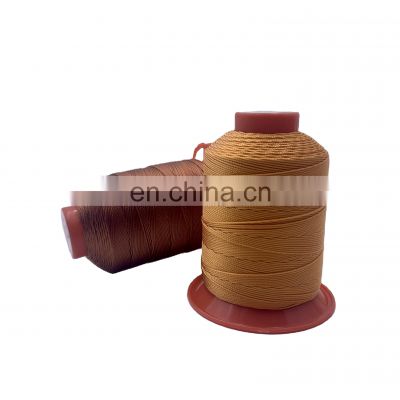 High tenacity nylon bonded thread,  low shrinkage sewing thread, white color