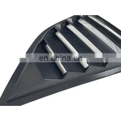 Car Parts Shade Guard Window Louver Gloss Rear Side Window Louver Shutter Trim For challenge 2018