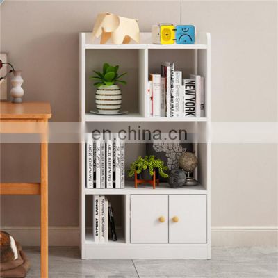hot sale white wooden book shelf bookcase for library and home
