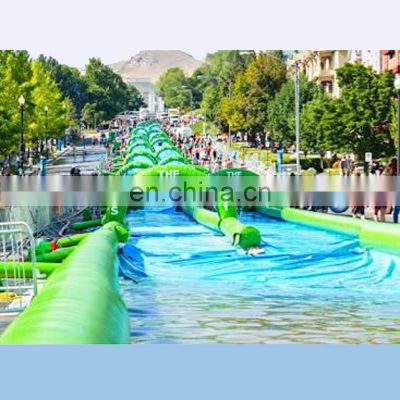 Guangzhou summer inflatable water slide inflatable toy with pools for sale