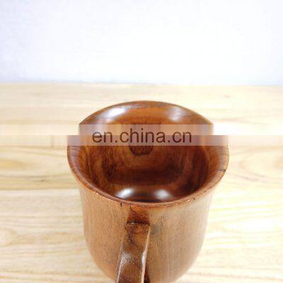 hot seller Factory direct custom craft hotel home natural tea milk teacup ecological handle wood coffee cup