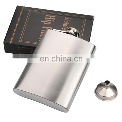 8OZ Stainless Steel Hip Flask Alcohol Bottle with Funnel for Liquor Whisky Wine Outdoor Portable Pocket Flasks