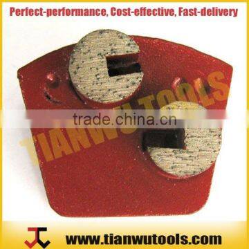 Egmented Dia.14*10mm concrete diamond grinding plate