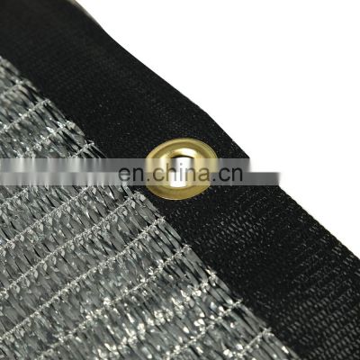 4*6m manufacturer virgin HDPE with UV aluminum shade net silver shade mesh 60%- 95% shade net