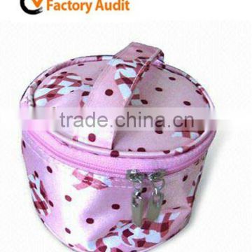 2012 XFC-0006 pink satin cosmetic bag