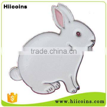 Promotional soft enamel Animal Rabit Shaped Metal Pin Badge