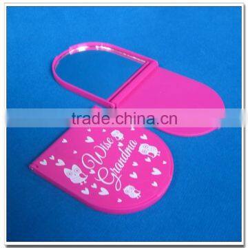 Small foldable cute makeup mirror for girls