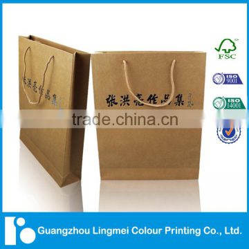 2016 New Style Paper Bag Printing with Logo Foil Stamping Serivice
