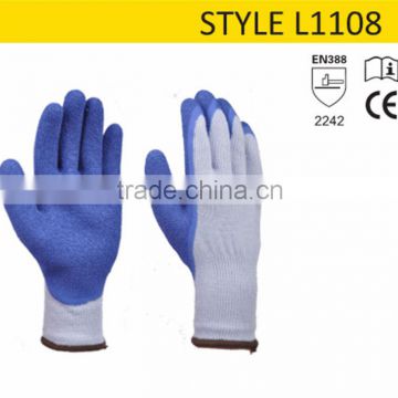 Seamless Ce Standard Oil-Proof Latex Goalkeeper Gloves