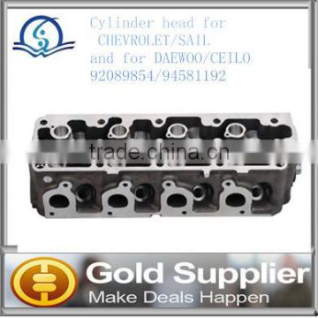 Brand New Cylinder head for CHEVROLET/SAIL and for DAEWOO/CEILO 92089854/94581192 with high quality and competitive pice.