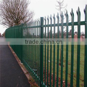 High Quality palisade /palisade fence/triple pointed top palisade fence( 20 years professional factory)