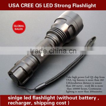Hot Sales!! LED CREE Torch Outdoor Strong Rechargerable vibration led flashing lights