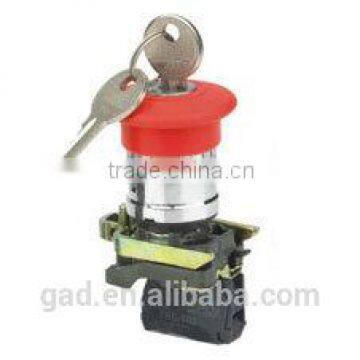 GB4-BS142 CNGAD GB4 series red push locked key mushroom switch