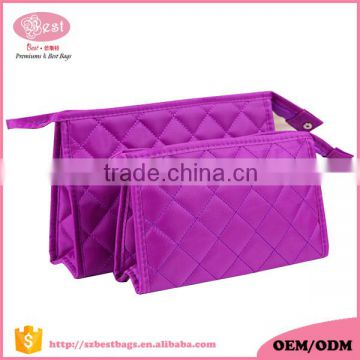Good Quality Fashion Quilted Promotional Travel Cosmetic Bag
