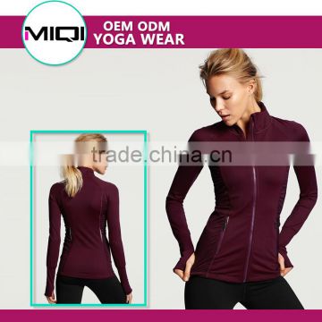Perfect fit nylon performance fabric breathable four way stretch womens compression jackets