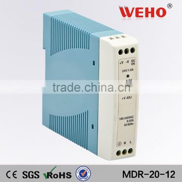 DIN Rail MDR-20-12 20w led smp 12v 1.67a power supply