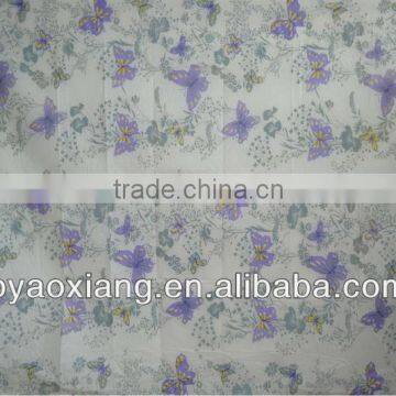 2013 westerm hot purple butterfly printed pe table cloth or bath cloth